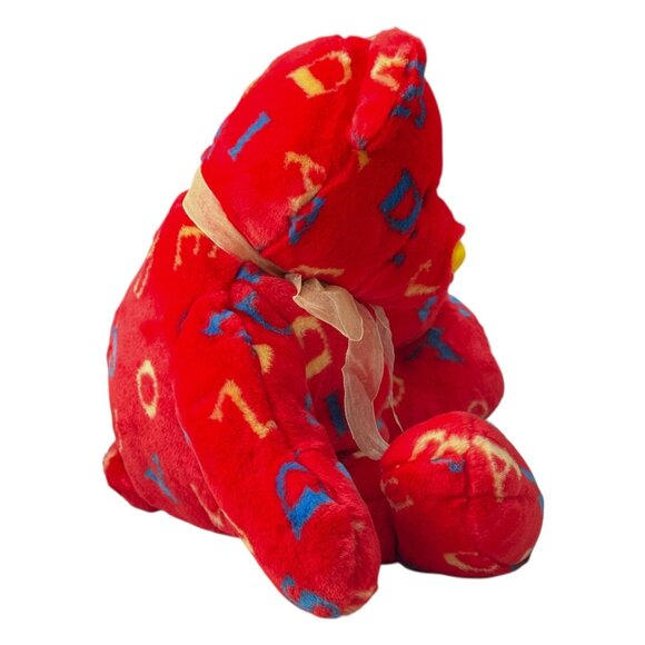 Vintage 2000 Mary Meyer Alphabet Plush Red Bear Letters 16  Vintage 2000 Mary Meyer Alphabet Plush Red Bear Letters 16 Inch Toy Gift Stuffed